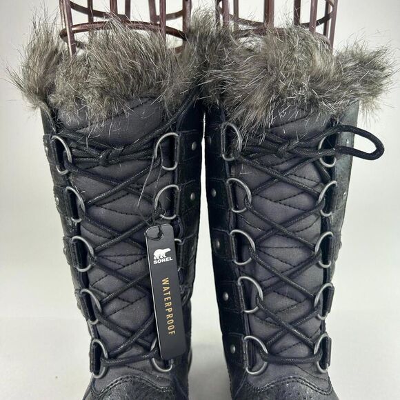 SOREL Women's Tofino ll Waterproof Boot US 5 Big Girls Black Winter Snow Boots - Picture 7 of 14